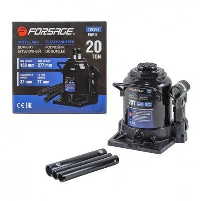 Домкрат пляшковий 20 тонн низькопрофільний (168&ndash;277 мм) Forsage F-T92007 9613(for) фото