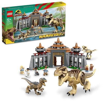 Конструктор LEGO Jurassic Park Центр відвідувачів: Атака тиранозавра й раптора 76961L фото