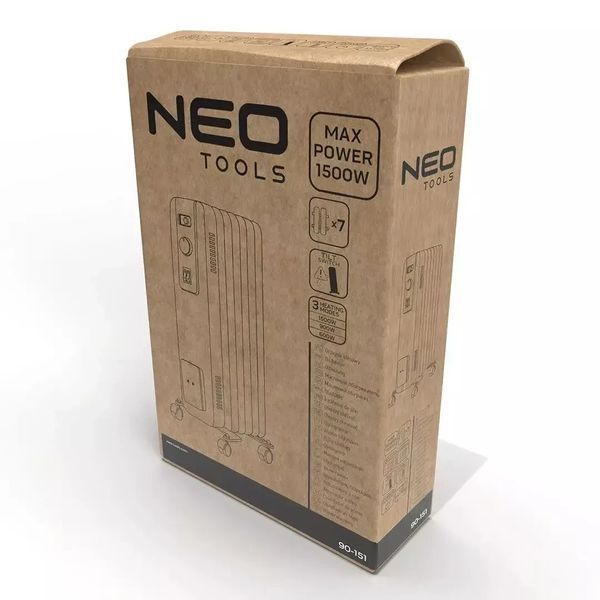 Оливний радіатор 7 секцій 1500 Вт Neo Tools 90-151 90-151 фото