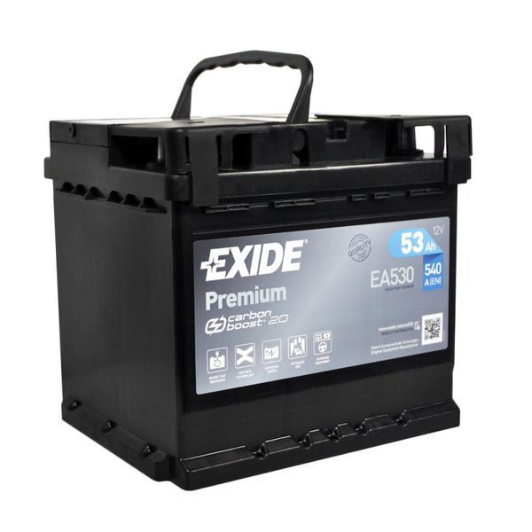 Автомобільний аккумулятор EXIDE Premium 53Аh(Аг) 540A R+(EA530) EA530 фото