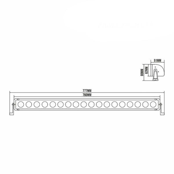 Автолампа світлодіодна BELAUTO CREE Combo LED (18*10w) BOL1810LC(L) фото