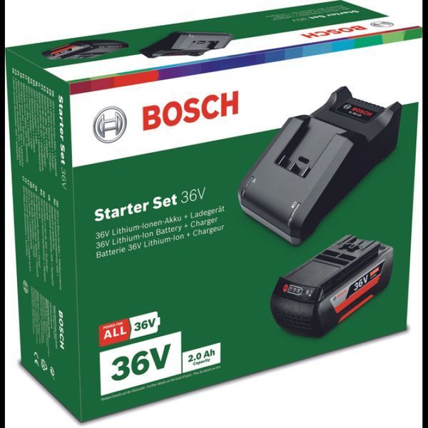 Набір акумуляторний Bosch акумулятор GBA 36V 2.0Ah + зарядний пристрій AL 36V-20 F016800609 F016800609 фото