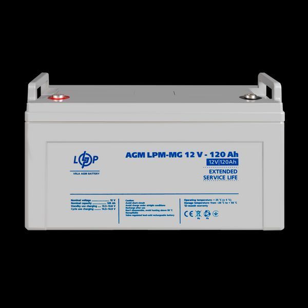 Акумулятор мультигелевий LPM-MG 12V - 120 Ah 3876(log) фото