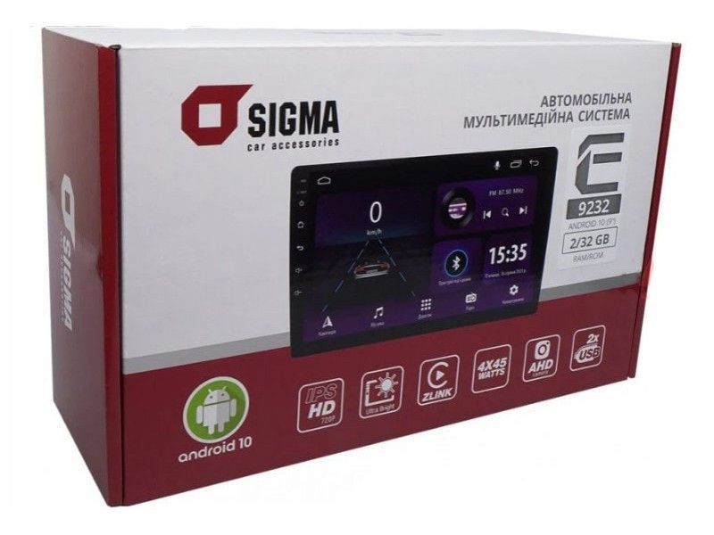 Мультимедійний центр Sigma E9232 2+32 Gb 9" 37376 фото