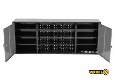 Шафа настінна для майстерні VOREL металева 1580 х 265 х 630 мм, t= 0.8-1 мм [1] 58441 58441 фото