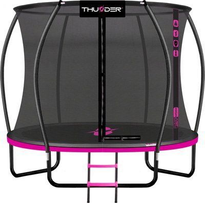 Батут THUNDER INSIDE ULTRA з внутрішньою сіткою 6 футів 185 см чорно-рожевий INSIDE-ULTRA-6FT-PINK фото