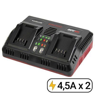 Швидкий зарядний пристрій подвійний WORCRAFT CLC-20V-4.5D 13270W фото