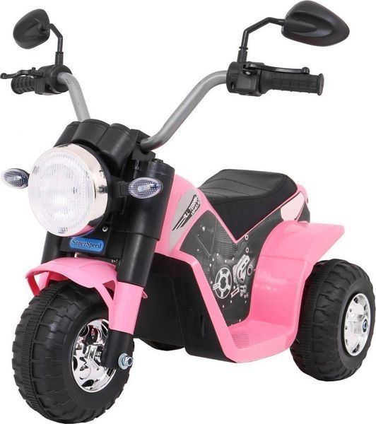 Дитячий акумуляторний мотоцикл RAMIZ MiniBike рожевий PA.JC916.ROZ фото