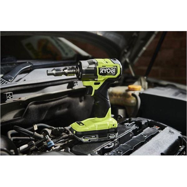 Гайковерт ударний акумуляторний Ryobi ONE+ HP RIW18C-0 18В 5133005898 1/2" 4 швидкості 1.2кг без АКБ таЗП 5133005898 фото