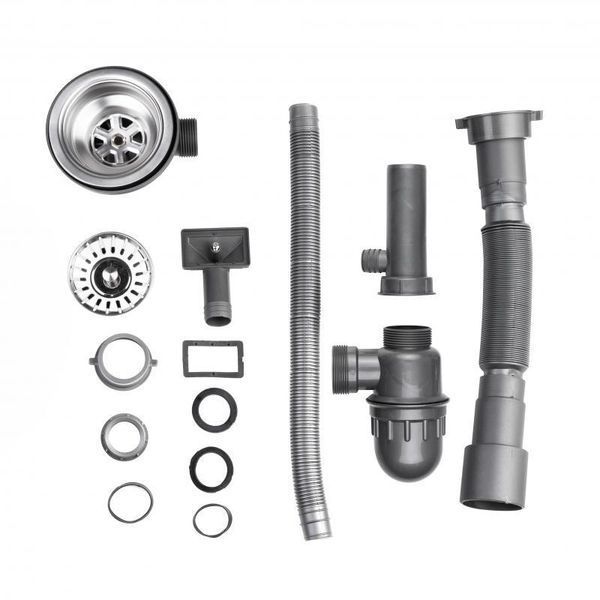 Кухонна мийка Brinex 6060-L 0,6 мм Satin (BRIN6060LSAT06) SD00054106 фото