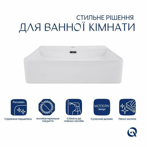 Раковина Qtap Nando LT 500х420х130 White QT12116146AW SD00052919 фото
