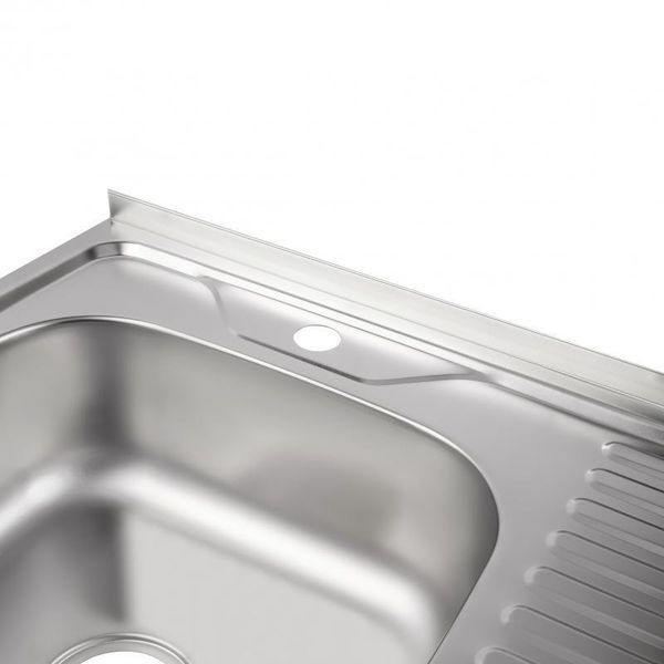 Кухонна мийка Brinex 6060-L 0,6 мм Satin (BRIN6060LSAT06) SD00054106 фото