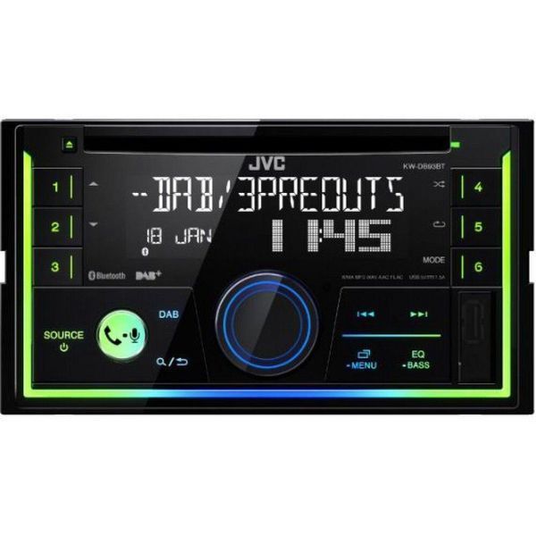 Універсальна автомагнітола 2-DIN JVC KW-DB93BT 31940-car фото