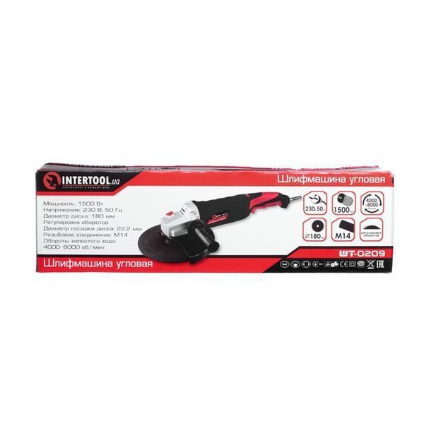 Шліфмашина кутова (болгарка) INTERTOOL WT-0209 WT-0209 фото