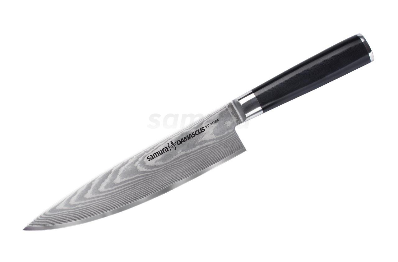 Ніж кухонний Шеф, 200 мм, Samura Damascus (SD-0085)