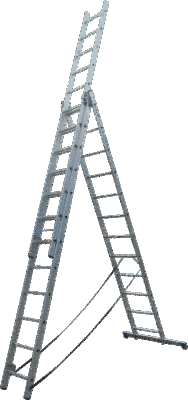 Драбина ELKOP 3-секц. розкл. 3*12сх. 3,21-7,27м VHR H VHR H 3*12 фото