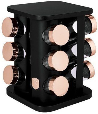 Набір ємностей для спецій Berlinger Haus Black Rose Collection (BH-8559) BH-8559 фото