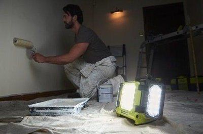 Прожектор гібридний панельний Ryobi ONE+ RLPH18-0 18В/220В Hybrid 3 LED панелі 3000лм 5133005397 5133005397 фото