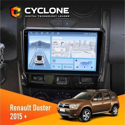 Штатна магнітола Renault Duster 2015-2022 Cyclone C9-012 4x64 DSP 4G НФ-00008000 фото