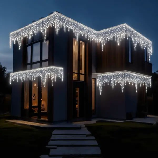 Вулична гірлянда Бахрома 50 м 600 LED білий провід Білий 50MWW Garlando 50MWW 50MWW фото