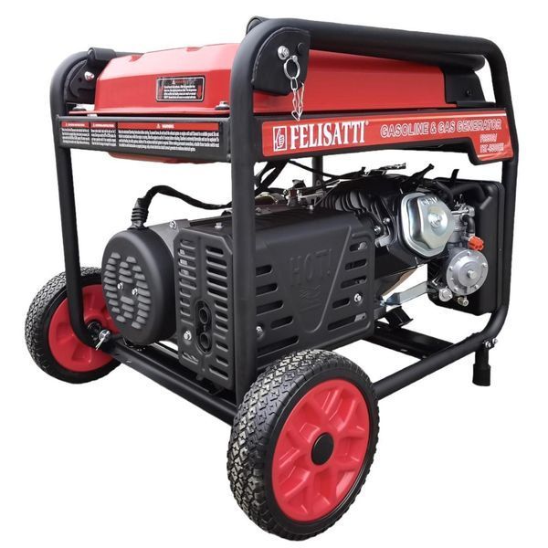 Газобензиновий генератор FELISATTI ГБГ-9500ЕК F99502 / 230 В 7-7.5кВТ Пропан-Бутан / Метан / Бензин ГБГ-9500ЕК/F99502 фото