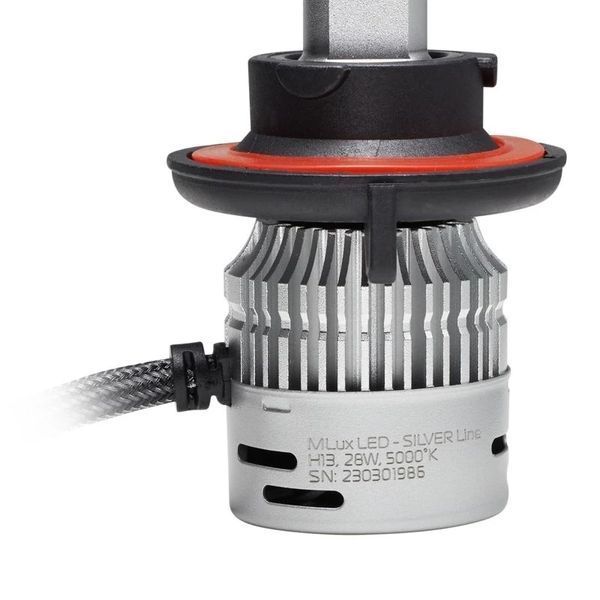 Комплект ламп MLux LED - SILVER Line H13, 28 Вт, 5000&deg;К (2 шт.) 118413365 118413365 фото