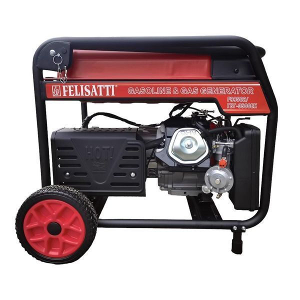 Газобензиновий генератор FELISATTI ГБГ-9500ЕК F99502 / 230 В 7-7.5кВТ Пропан-Бутан / Метан / Бензин ГБГ-9500ЕК/F99502 фото