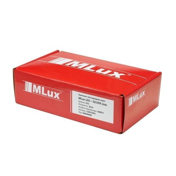 Комплект ламп MLux LED - SILVER Line H13, 28 Вт, 5000&deg;К (2 шт.) 118413365 118413365 фото
