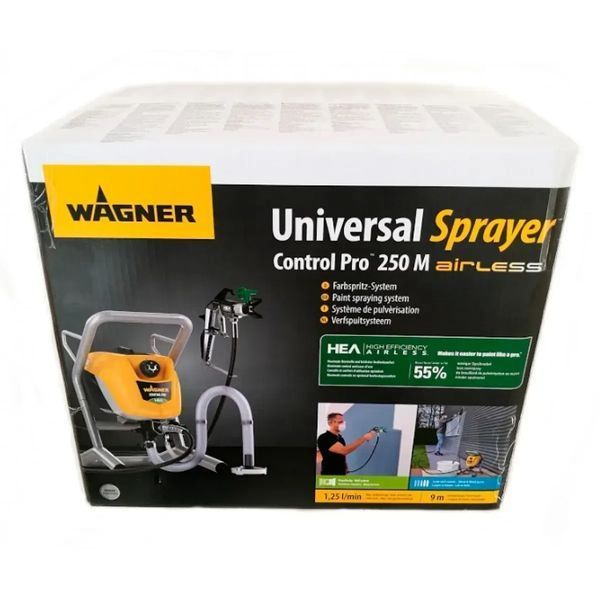 Агрегат фарбувальний безповітряний Wagner Control Pro 250 M EUR: 550 Вт 1.25 л/хв 110бар Control Pro 250 M EUR фото