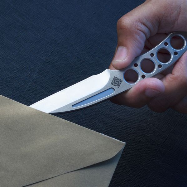 Набір з двох ножів Ocaso "Duo Desk Knife Wharncliffe" із підставкою з деревини горіха 80DKW фото
