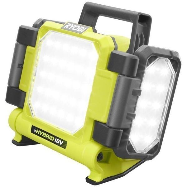 Прожектор гібридний панельний Ryobi ONE+ RLPH18-0 18В/220В Hybrid 3 LED панелі 3000лм 5133005397 5133005397 фото