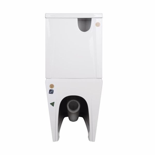 Унітаз-компакт Qtap Crow безобідковий з сідінням Soft-close QT05222170W SD00036221 фото