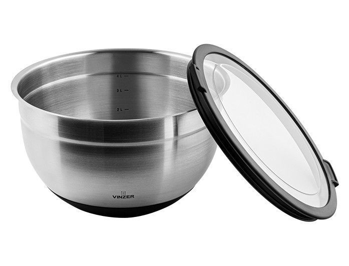 Миска з кришкою кухонна VINZER 4 л. (50344) 50344 фото