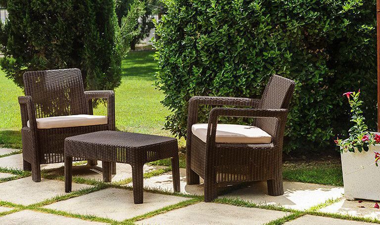 Комплект садових меблів Keter Tarifa Balcony, коричневий 3253929118043 фото