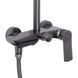 Душова система універсальна Qtap Slavonice на три споживача (з виливом) QTSLA111GMB45910 Gunmetal Black PVD SD00052034 фото 4
