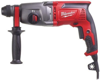 Перфоратор SDS-PLUS MILWAUKEE, PFH 26 T, 800Вт, 2,4Дж (2 режими) (бічна рукоять, обмежувач глибини, кейс) 4933464581 фото