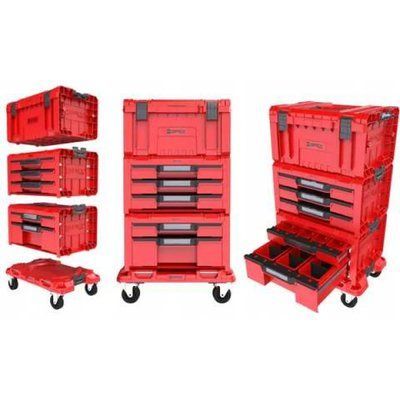 Набір ящиків QBRICK SYSTEM PRO RED SET 4, 2.0 RUHD 525 x 345 x 885 мм (Z258360PG003) Z258360PG003 фото