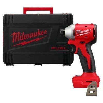 Шурупокрут ударний акумуляторний безщітковий MILWAUKEE (190 Н&middot;м) M18 BLIDR-0X (каркас + HDкейс) 4933492842 фото
