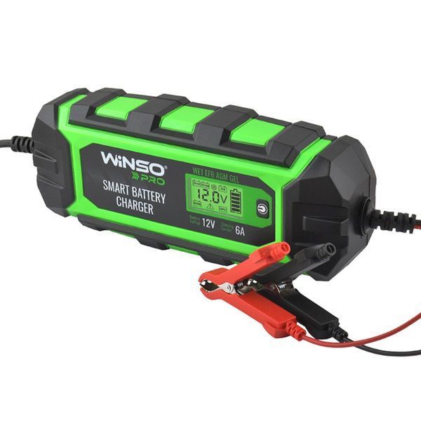 Зарядний пристрій АКБ Winso Pro 12V, 6A LCD 139510(L) фото