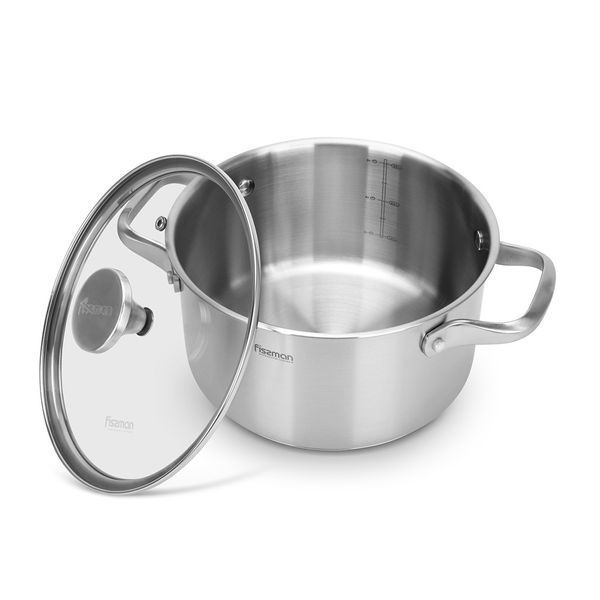 Каструля з неіржавкої сталі 3,1 л/20 см Master chef 15096 15096 фото