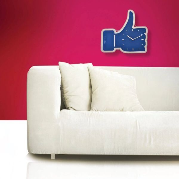 Настінний годинник Thumbs Up!, синій 23х20 см 3072BL-SD-30 фото