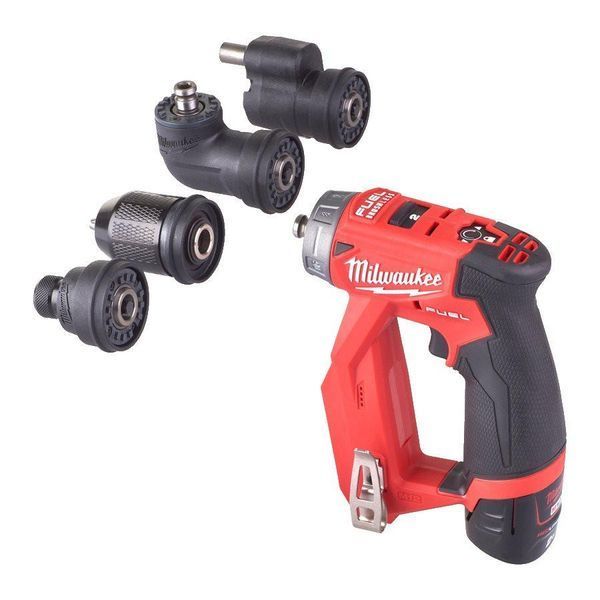 Дриль-шуруповерт акумуляторний безщітковий MILWAUKEE, M12 FDDXKIT-202X, 34Нм (зарядний пристрій С12 С, 2 акумулятор М12 В2 2Аг, 4933464979 фото