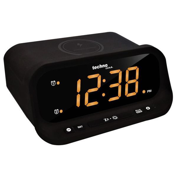 Годинник настільний Technoline WT477 Wireless Mobile Charging Black (WT477) DAS302477 фото