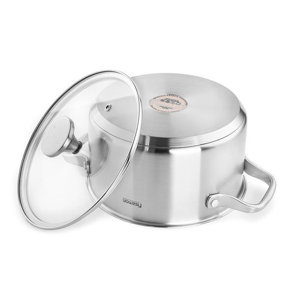 Каструля з неіржавкої сталі 3,1 л/20 см Master chef 15096 15096 фото