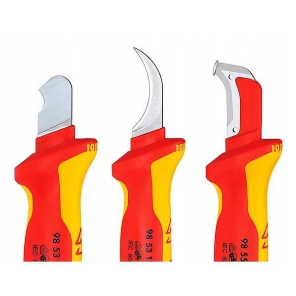 Ніж для видалення ізоляції Knipex 98 55, 180 мм із п'ятою 98 55 фото