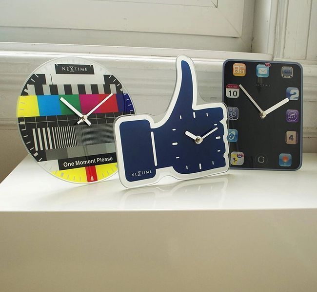 Настінний годинник Thumbs Up!, синій 23х20 см 3072BL-SD-30 фото