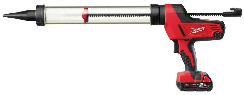 Пістолет для герметиків акумуляторний MILWAUKEE, C18 PCG/600T-201B, 600мл (зарядний пристрій М12-18 С, 1 акумулятор М18 В 2Аг, п 4933441808 фото