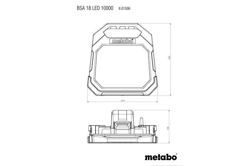 Акумуляторний прожектор Metabo BSA 18 LED 10000 601506850 601506850 фото