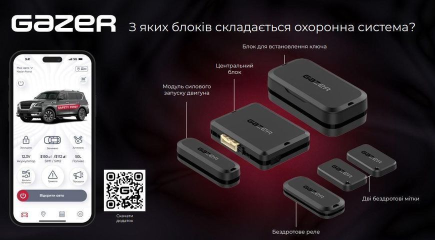 Автосигналізація Gazer S5 Hook 51233-car фото