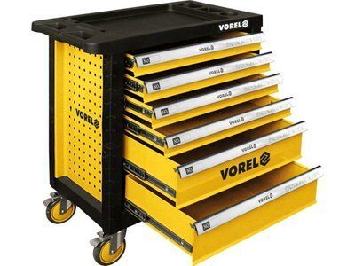 Шафа для майстернь VOREL на 4 колесах (2-з гальмами) 901х 770х 458 мм з 6 шухлядами [1] 58539 58539 фото